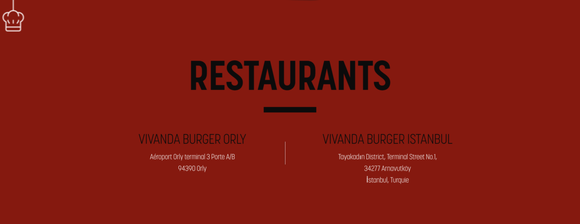 Vivanda Burger at IST Airport Vivanda Burger at IST Airport