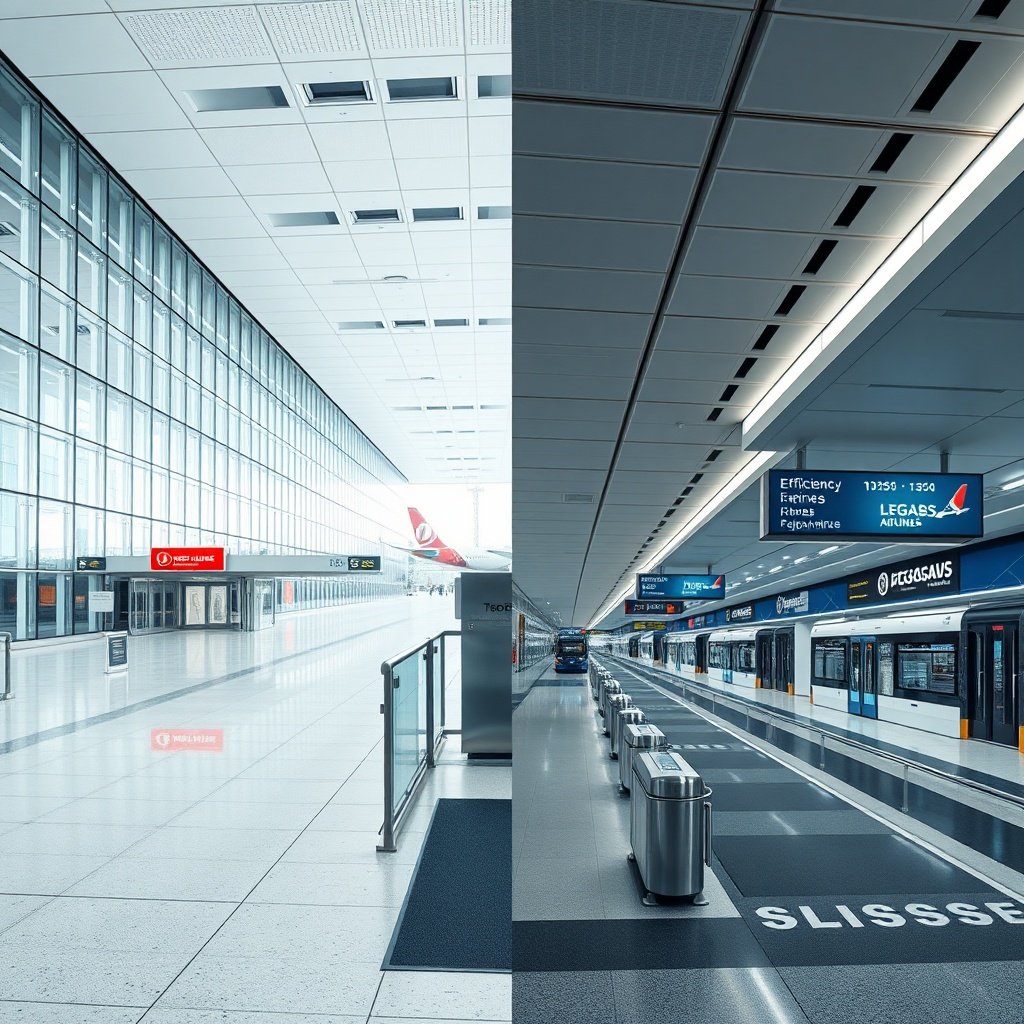 Terminal comparison for IST vs Sabiha Gokcen highlighting airline hubs and ground transport options for city transfers